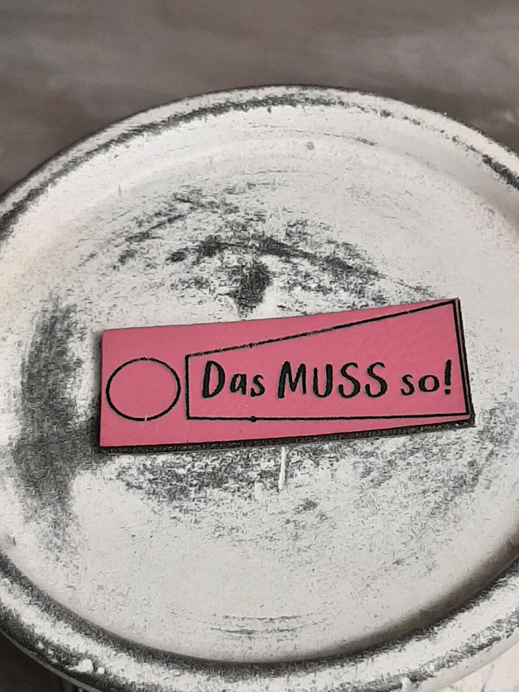 Bild 1 von Kunstleder Label DAS MUSS SO pink