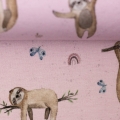 Bild 2 von Motivjersey - Swafing - Animals by Christiane Zielinski - Coole Faultiere am Baum , Rose