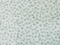Baumwollstoff  Buchstaben mintgrün (10 cm)