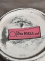 Kunstleder Label DAS MUSS SO pink